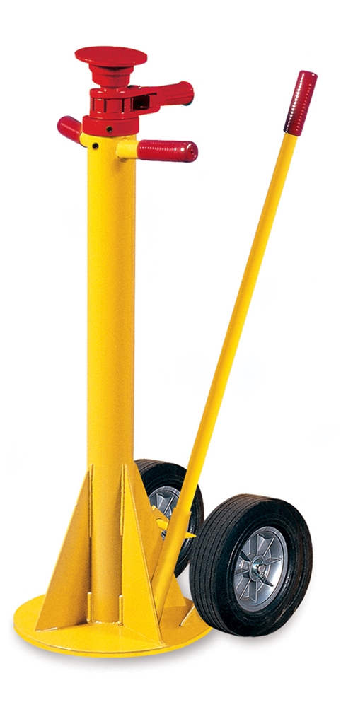 Aldon® Heavy Duty Ratchet  Truck Trailer Stabilizing Jack 
Height Range 41"-50 1/2 Load Bearing 60,000 lbs
Top 7" Base 14" Wt. 110 lbs.